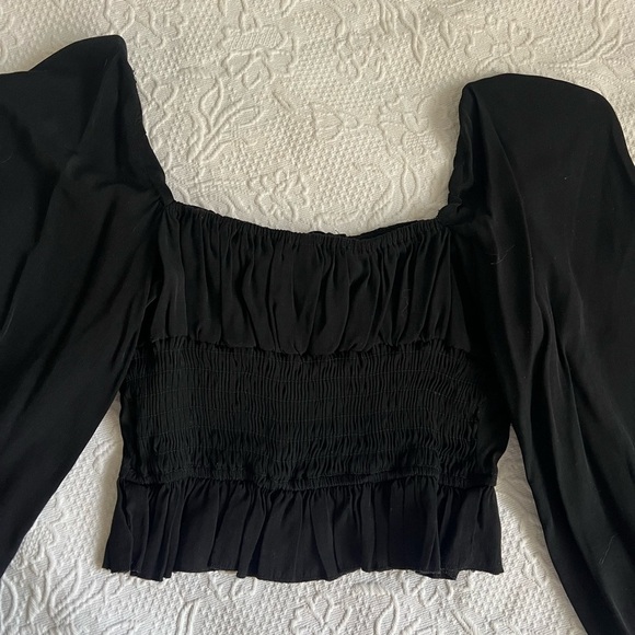 Women's Long Sleeve Crop Top - Picture 3 of 5